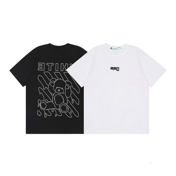 fashion brand off-white2021 spring and summer new ow wool back teddy bear casual short sleeve t-shirt, White;black
fashion brand off-white2021 spring and summer new ow wool back teddy bear casual short sleeve t-shirt, White;black
