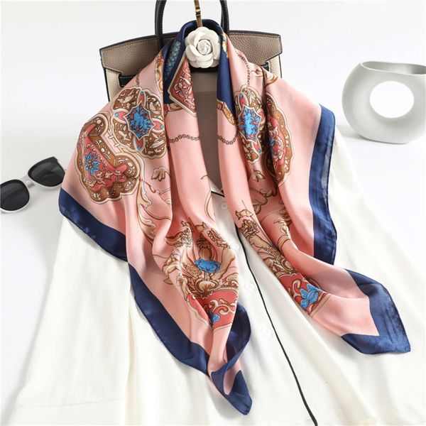 90cm silk square neck scarf for women foulard female hijab headband neckerchief scarves bandana lady shawl wrap 2020 new, Blue;gray
90cm silk square neck scarf for women foulard female hijab headband neckerchief scarves bandana lady shawl wrap 2020 new, Blue;gray