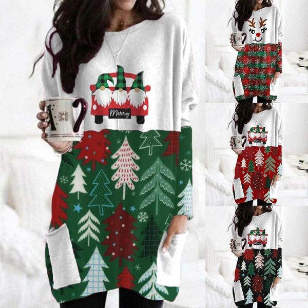 woman christmas printed t-shirt holiday women long sleeve o-neck tee plus size xmas harajuku lady tee t-shirt new year, White
woman christmas printed t-shirt holiday women long sleeve o-neck tee plus size xmas harajuku lady tee t-shirt new year, White