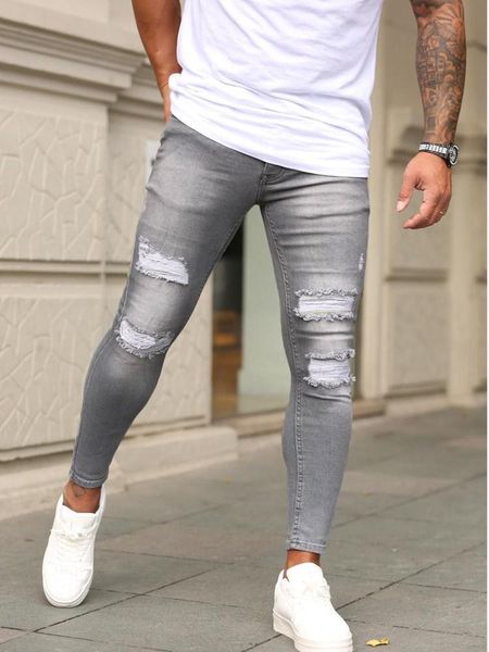 men's jeans 2021men's quilted embroidered skinny ripped stretch denim pants man elastic waist patchwork jogging trousers, Blue
men's jeans 2021men's quilted embroidered skinny ripped stretch denim pants man elastic waist patchwork jogging trousers, Blue