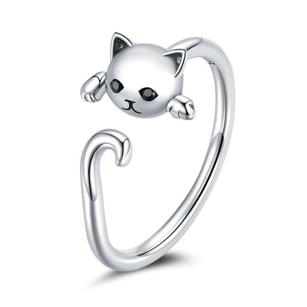 cluster rings eamti retro cute cat s925 silver open ring japan and south korea simple to send girlfriend personality creative tail, Golden;silver
cluster rings eamti retro cute cat s925 silver open ring japan and south korea simple to send girlfriend personality creative tail, Golden;silver