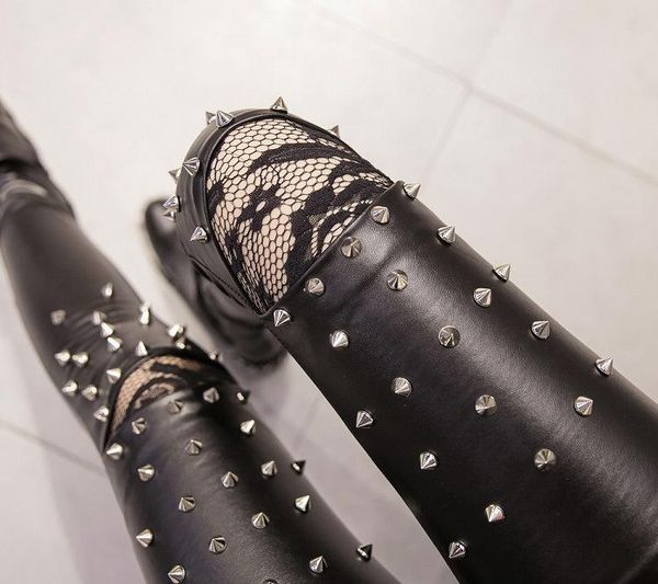 women's pants & capris women winter pu leather skinny warm velvet high waist trousers thick stretch pantalon femme with lace holes rive, Black;white
women's pants & capris women winter pu leather skinny warm velvet high waist trousers thick stretch pantalon femme with lace holes rive, Black;white