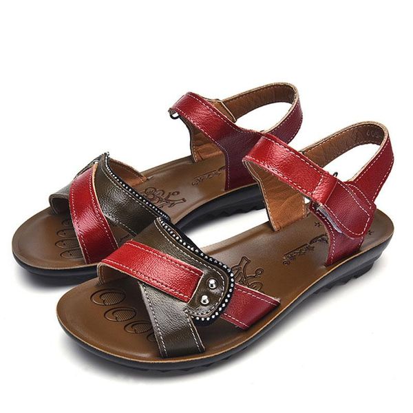 casual shoes woman sandals 2021 summer genuine leather flats shoes women sandals hook loop summer beach women plus size, Black
casual shoes woman sandals 2021 summer genuine leather flats shoes women sandals hook loop summer beach women plus size, Black