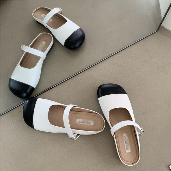 slippers eoeodoit leather patchwork retro mary janes flats shoes slip on summer autumn casual sandals, Black
slippers eoeodoit leather patchwork retro mary janes flats shoes slip on summer autumn casual sandals, Black