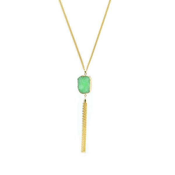 2021 necklace jewelry womens 75cm long chain boho necklace 18k gold drusy chain tassel pendant necklace for women girls, Silver
2021 necklace jewelry womens 75cm long chain boho necklace 18k gold drusy chain tassel pendant necklace for women girls, Silver