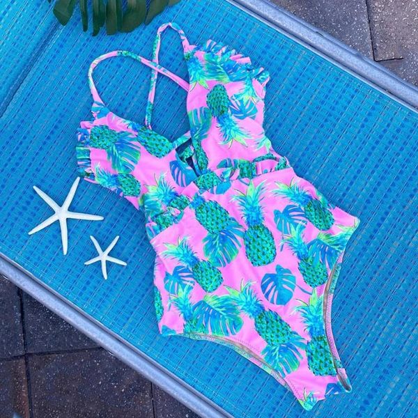 one-piece suits 2021 pineapple printed women one piece swimsuit summer beachwear padded push up swimwear cut out bathing suit monokini
one-piece suits 2021 pineapple printed women one piece swimsuit summer beachwear padded push up swimwear cut out bathing suit monokini