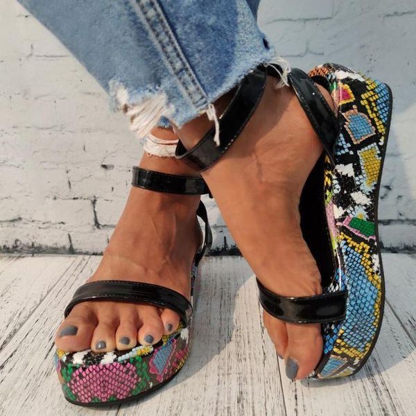 ins girls snakeprint platform thick bottom sandals multi color color leopard chunky women's sandals buckle strap shoes woman, Black
ins girls snakeprint platform thick bottom sandals multi color color leopard chunky women's sandals buckle strap shoes woman, Black