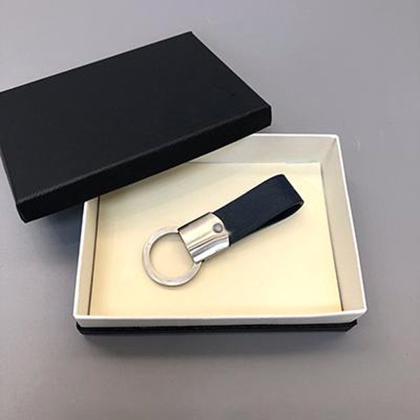 luxury men keychain black genuine leather keyring made stainless steel never change color gift for man have box, Silver
luxury men keychain black genuine leather keyring made stainless steel never change color gift for man have box, Silver