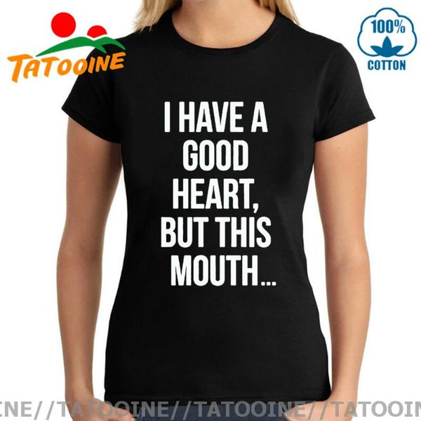 women's t-shirt tatooine i have a good heart but this mouth women t shirt 100% cotton casual funny for lady yong girl slim fit tees, White
women's t-shirt tatooine i have a good heart but this mouth women t shirt 100% cotton casual funny for lady yong girl slim fit tees, White