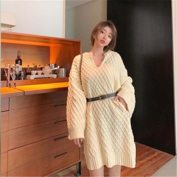 casual dresses cbafu wool knitted autumn winter thicken warm sweater dress pullovers korea mini vestidos belt loose long sleeve m075, Black;gray
casual dresses cbafu wool knitted autumn winter thicken warm sweater dress pullovers korea mini vestidos belt loose long sleeve m075, Black;gray