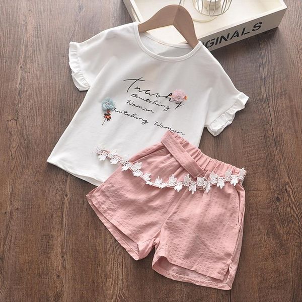 casual girls clothing sets summer floral t shirt shorts suit 2pcs kids clothes set sleeveless boutique outfits, White
casual girls clothing sets summer floral t shirt shorts suit 2pcs kids clothes set sleeveless boutique outfits, White