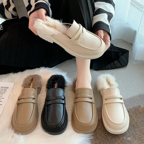 slippers low shoes woman 2021 loafers soft fur flip flops female mule cover toe luxury slides rivet pantofle comfort flat plush, Black
slippers low shoes woman 2021 loafers soft fur flip flops female mule cover toe luxury slides rivet pantofle comfort flat plush, Black