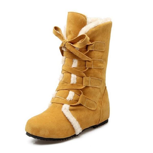 boots winter women keep warm snow lace up plush flats cotton shoes round toe cross strap ladies mid calf, Black
boots winter women keep warm snow lace up plush flats cotton shoes round toe cross strap ladies mid calf, Black