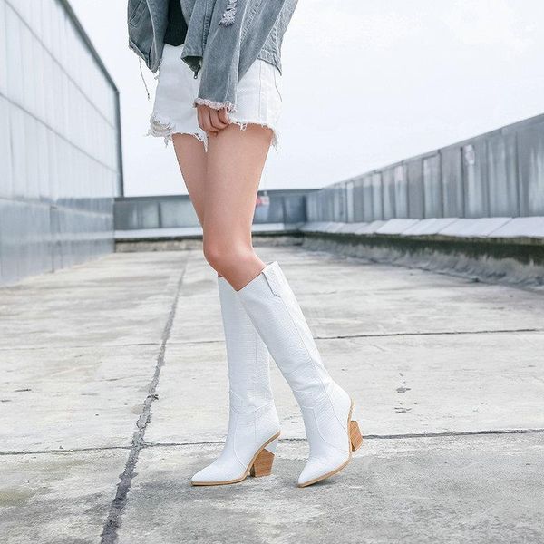boots enplei 2021 fashion women thick high heels knee pointed toe winter quality 34-45, Black
boots enplei 2021 fashion women thick high heels knee pointed toe winter quality 34-45, Black