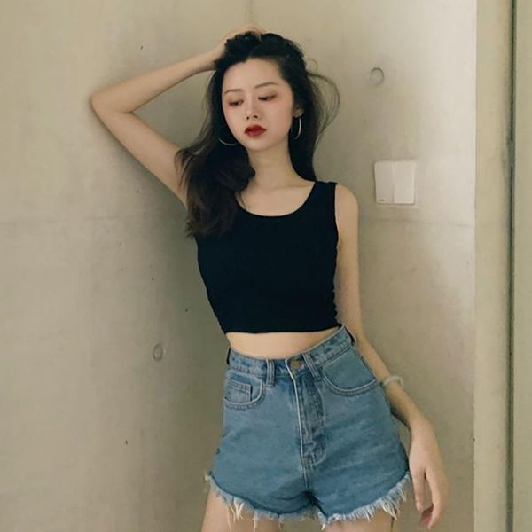 women's tanks & camis women solid color clubwear tank black white sleeveless summer casual vest korean style
women's tanks & camis women solid color clubwear tank black white sleeveless summer casual vest korean style