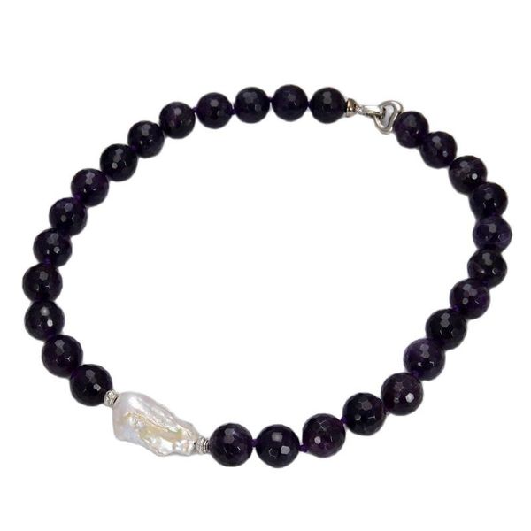 chokers jk natural stone 14mm faceted round amethysts gems white keshi baroque pearl pendant necklace lady jewelry, Golden;silver
chokers jk natural stone 14mm faceted round amethysts gems white keshi baroque pearl pendant necklace lady jewelry, Golden;silver