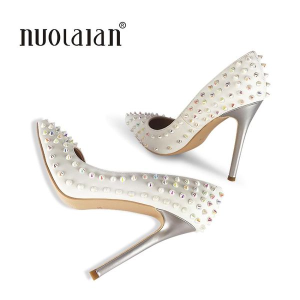 dress shoes 2021 brand fashion women stilettos wedding 12cm rivert high heels party pointed toe pumps, Black
dress shoes 2021 brand fashion women stilettos wedding 12cm rivert high heels party pointed toe pumps, Black