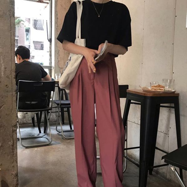 korean loose solid wide leg pants woman stylish high waist slim pants ladies nordic pocket button temperament pants women, Black;white
korean loose solid wide leg pants woman stylish high waist slim pants ladies nordic pocket button temperament pants women, Black;white