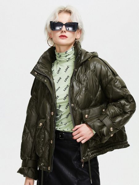 ziai button front flap pocket hooded quilted coat e3kh#, Black
ziai button front flap pocket hooded quilted coat e3kh#, Black