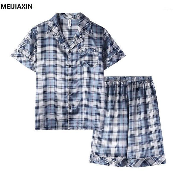 summer pajama man sleepwear silk tracksuit short sleeve casual soft big size 4xl men's clothing homewear, Black;brown
summer pajama man sleepwear silk tracksuit short sleeve casual soft big size 4xl men's clothing homewear, Black;brown