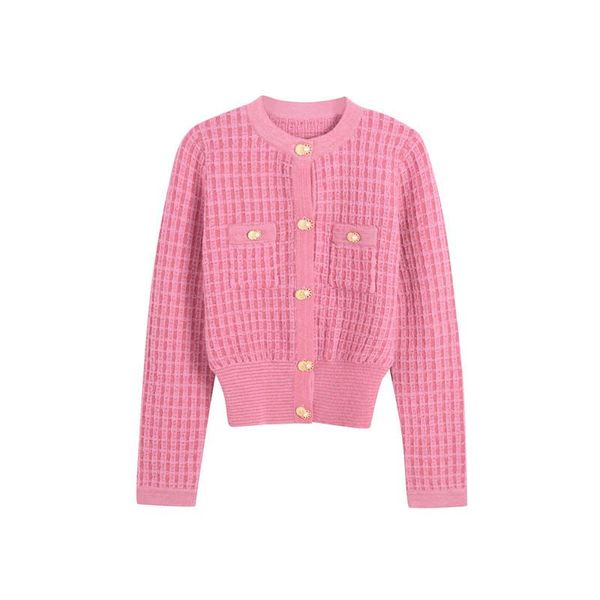 women's knits & tees pink elegant luxury gold thread knit sweater cardigan women diamond lattice long-sleeved o-neck blouse jacket 2021, White
women's knits & tees pink elegant luxury gold thread knit sweater cardigan women diamond lattice long-sleeved o-neck blouse jacket 2021, White