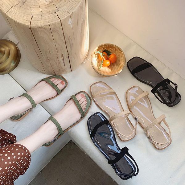 flat sandals women's flat heel simple all-match korean-style student holiday temperament gentle sandals women 2021, Black
flat sandals women's flat heel simple all-match korean-style student holiday temperament gentle sandals women 2021, Black