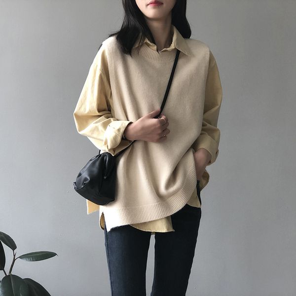 autumn new 2021 o-neck sleeveless knitted material women chic pullovers vest chaleco mujer gilet casaco feminino sq4t, Black;white
autumn new 2021 o-neck sleeveless knitted material women chic pullovers vest chaleco mujer gilet casaco feminino sq4t, Black;white