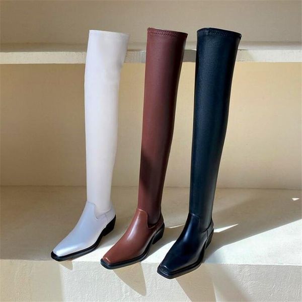 boots thick-soled over-the-knee women's stretch black brown white thick heel winter 
boots thick-soled over-the-knee women's stretch black brown white thick heel winter