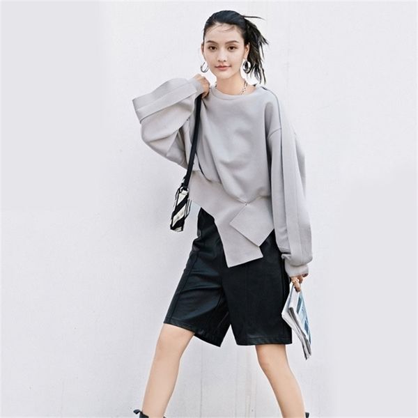 lanmrem gary round-neck long-sleeve irregular hem pullover all-match new autumn sweatshirt for female fashion tide 2a1231 201208, Black
lanmrem gary round-neck long-sleeve irregular hem pullover all-match new autumn sweatshirt for female fashion tide 2a1231 201208, Black