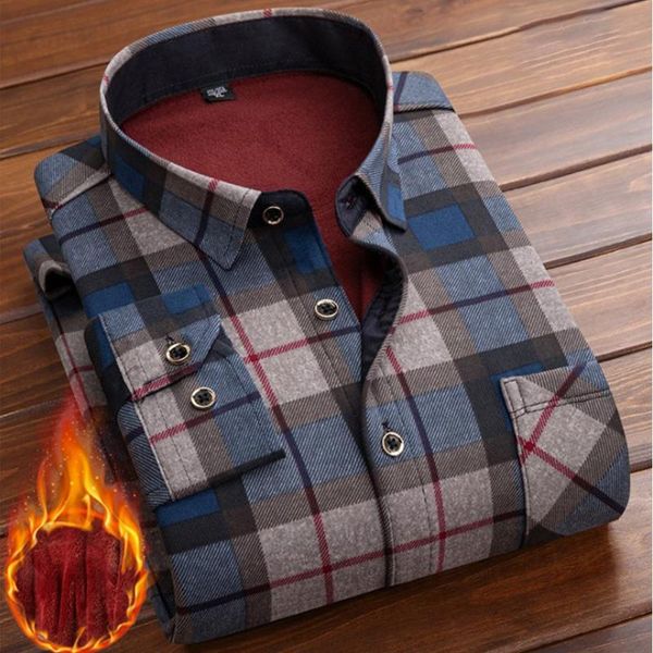 men's casual shirts mens check warm fleece plaid shirt thicken jacket outwear slim fit blouse, White;black
men's casual shirts mens check warm fleece plaid shirt thicken jacket outwear slim fit blouse, White;black