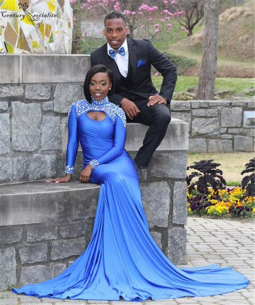 party dresses 2021 africa mermaid evening long sleeves high neck open back crystal prom dress formal gown vestido de festa, White;black
party dresses 2021 africa mermaid evening long sleeves high neck open back crystal prom dress formal gown vestido de festa, White;black