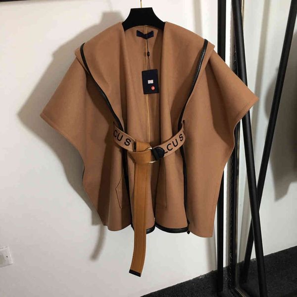 designer 21 fashion new letter belt waist woolen coat cloak coat 0706-02, Black
designer 21 fashion new letter belt waist woolen coat cloak coat 0706-02, Black