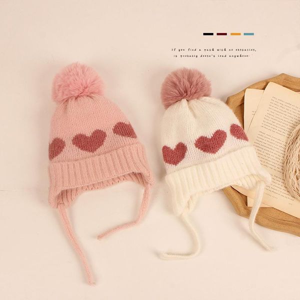caps & hats autumn winter baby girl hat with pompom heart pattern kids beanie warm knitted infant toddler bonnet accessories, Yellow
caps & hats autumn winter baby girl hat with pompom heart pattern kids beanie warm knitted infant toddler bonnet accessories, Yellow