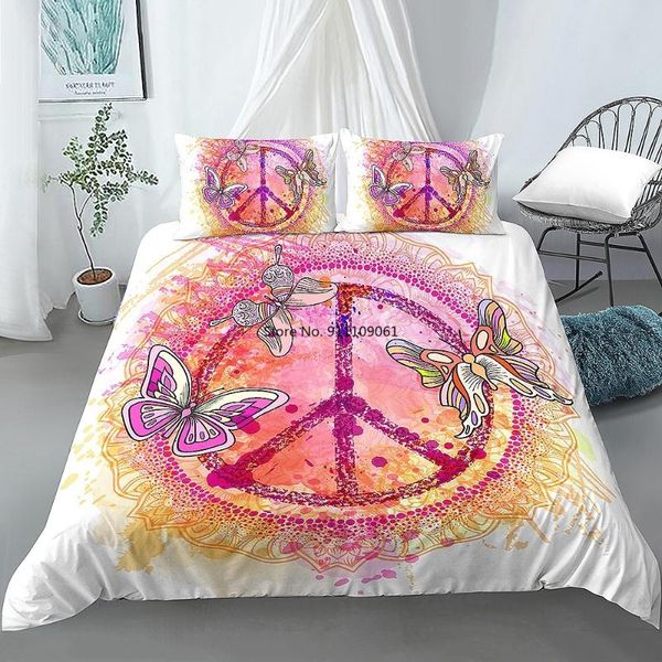 bedding sets love and peace 3d single twin full king size quilt cover with pillow case home textile 2-3pcs
bedding sets love and peace 3d single twin full king size quilt cover with pillow case home textile 2-3pcs