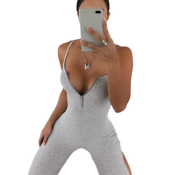 women's jumpsuits & rompers women lady fitness backless romper jumpsuit shorts summer clothes sleeveless skinny bodycon sling front zip, Black;white
women's jumpsuits & rompers women lady fitness backless romper jumpsuit shorts summer clothes sleeveless skinny bodycon sling front zip, Black;white