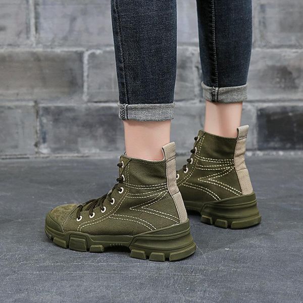 boots fashion leisure canvas women ankle round toe med heels punk motorcycle solid cross-tied lace up shoes, Black
boots fashion leisure canvas women ankle round toe med heels punk motorcycle solid cross-tied lace up shoes, Black