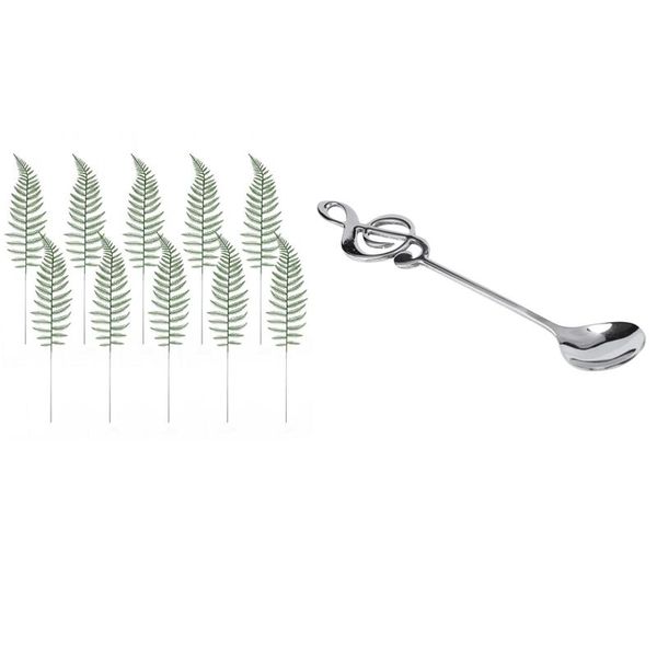 decorative flowers & wreaths 10pcs artificial boston fern bush faux leaves green plants with 8pcs cute music theme tea stirring spoon coffee
decorative flowers & wreaths 10pcs artificial boston fern bush faux leaves green plants with 8pcs cute music theme tea stirring spoon coffee