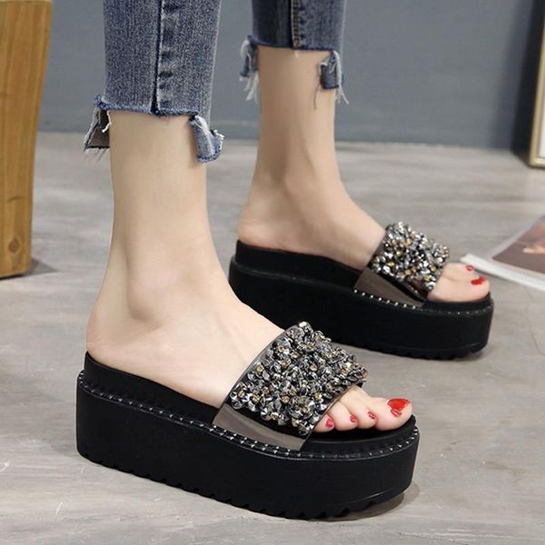slippers casual shoes woman 2021 lady pantofle heeled mules glitter slides string bead platform luxury flat summer girl new high, Black
slippers casual shoes woman 2021 lady pantofle heeled mules glitter slides string bead platform luxury flat summer girl new high, Black