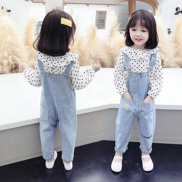 girls jeans 2021 new wear spring baby collar underpants children's suspenders suit, Blue
girls jeans 2021 new wear spring baby collar underpants children's suspenders suit, Blue