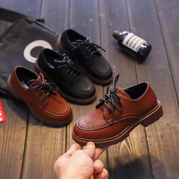 flat shoes children' small leather boys british style black single spring and autumn 2021 primary school boys' leisure, Black;grey
flat shoes children' small leather boys british style black single spring and autumn 2021 primary school boys' leisure, Black;grey
