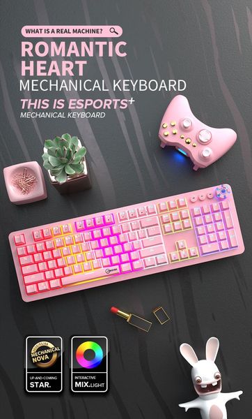 keyboard mouse combos pink mechanical gaming for pc/lapusb wired gamer with rgb backligh swicth 104 blue switch
keyboard mouse combos pink mechanical gaming for pc/lapusb wired gamer with rgb backligh swicth 104 blue switch