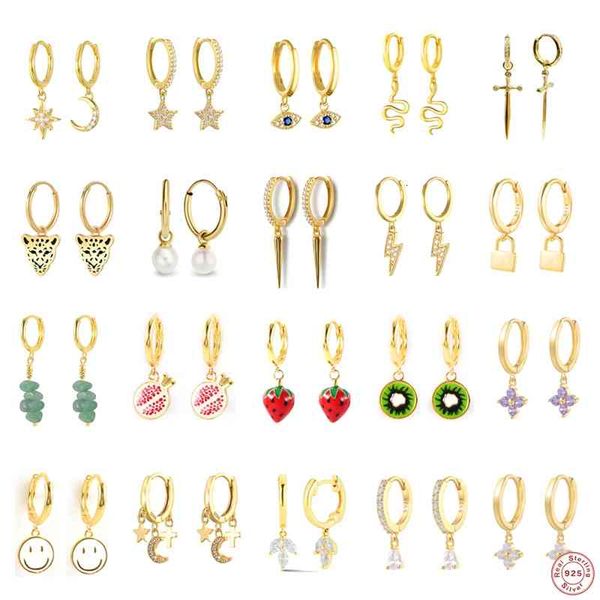 drop earrings luxury zircon star moon sword eye snake fruit pendant earring for women 925 sterling silver piercing pendientes, Golden
drop earrings luxury zircon star moon sword eye snake fruit pendant earring for women 925 sterling silver piercing pendientes, Golden