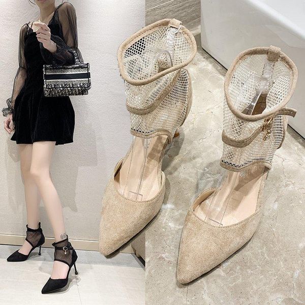 dress shoes roman single female stiletto heel summer mesh pointed toe shallow mouth hollow high heels, Black
dress shoes roman single female stiletto heel summer mesh pointed toe shallow mouth hollow high heels, Black