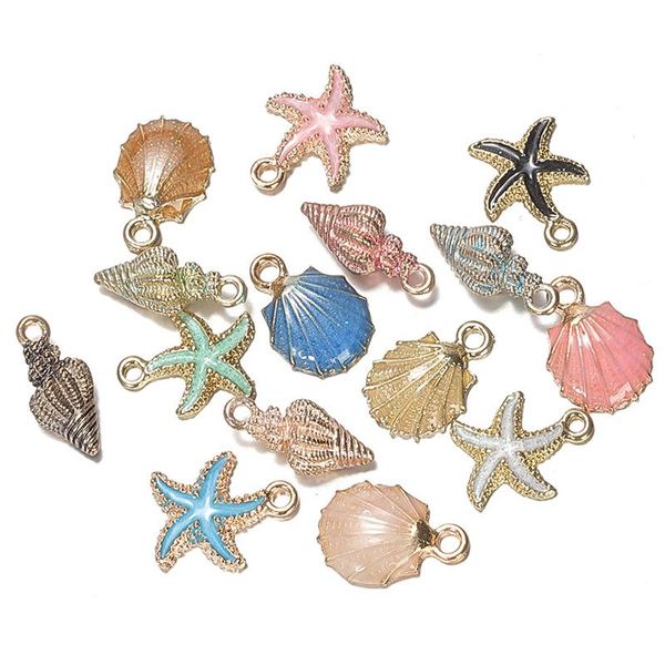 charms 15pcs ocean series scallop shell conch starfish alloy pendants anklet keychain bracelet necklace diy jewelry accessories, Bronze;silver
charms 15pcs ocean series scallop shell conch starfish alloy pendants anklet keychain bracelet necklace diy jewelry accessories, Bronze;silver