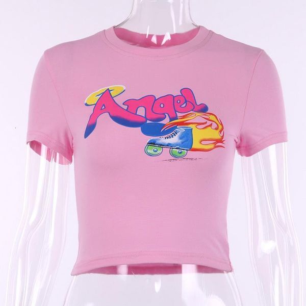 crop new fashion short sleeves ins slim women's clothing harajuku aesthetic streetwear graphic tees women 2021, White
crop new fashion short sleeves ins slim women's clothing harajuku aesthetic streetwear graphic tees women 2021, White