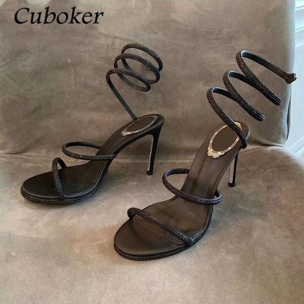 dress shoes brand designer high heel women crystal sandals peep toe ankle sneak wrap female slides summer runway party, Black
dress shoes brand designer high heel women crystal sandals peep toe ankle sneak wrap female slides summer runway party, Black