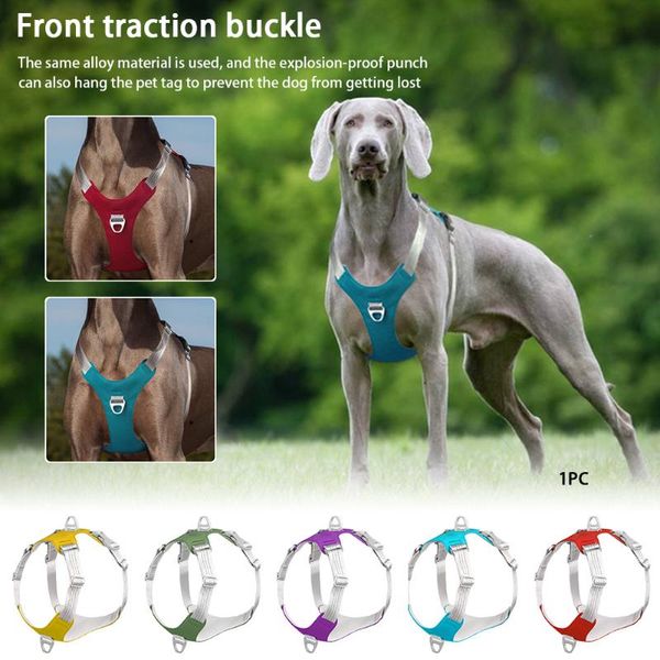 walking oxford cloth dog harness safety quick release pet vest adjustbale protective running wear resistant reflective stripe
walking oxford cloth dog harness safety quick release pet vest adjustbale protective running wear resistant reflective stripe