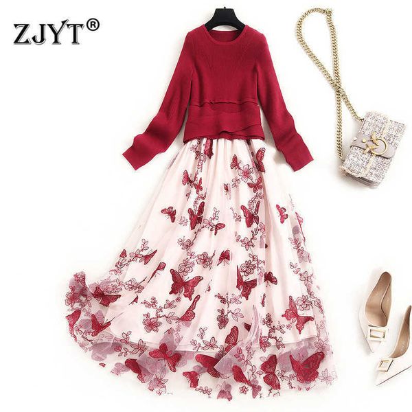 fashion long sleeve knitted patchwork butterfly embroidery midi mesh dress autumn winter woman clothes lady vestidos 210601, Black;gray
fashion long sleeve knitted patchwork butterfly embroidery midi mesh dress autumn winter woman clothes lady vestidos 210601, Black;gray