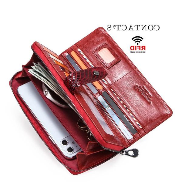 clutch rfid angel anti-theft long brushed women's wallet multifunctional leather ladies buckle black cross-border qhteh
clutch rfid angel anti-theft long brushed women's wallet multifunctional leather ladies buckle black cross-border qhteh