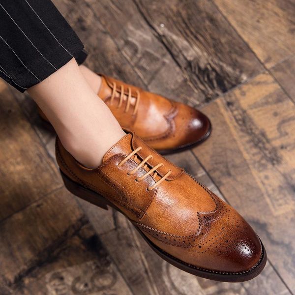 dress shoes big size 7-13 oxfords leather men whole cut fashion casual pointed toe formal business wedding zapatos hombre, Black
dress shoes big size 7-13 oxfords leather men whole cut fashion casual pointed toe formal business wedding zapatos hombre, Black